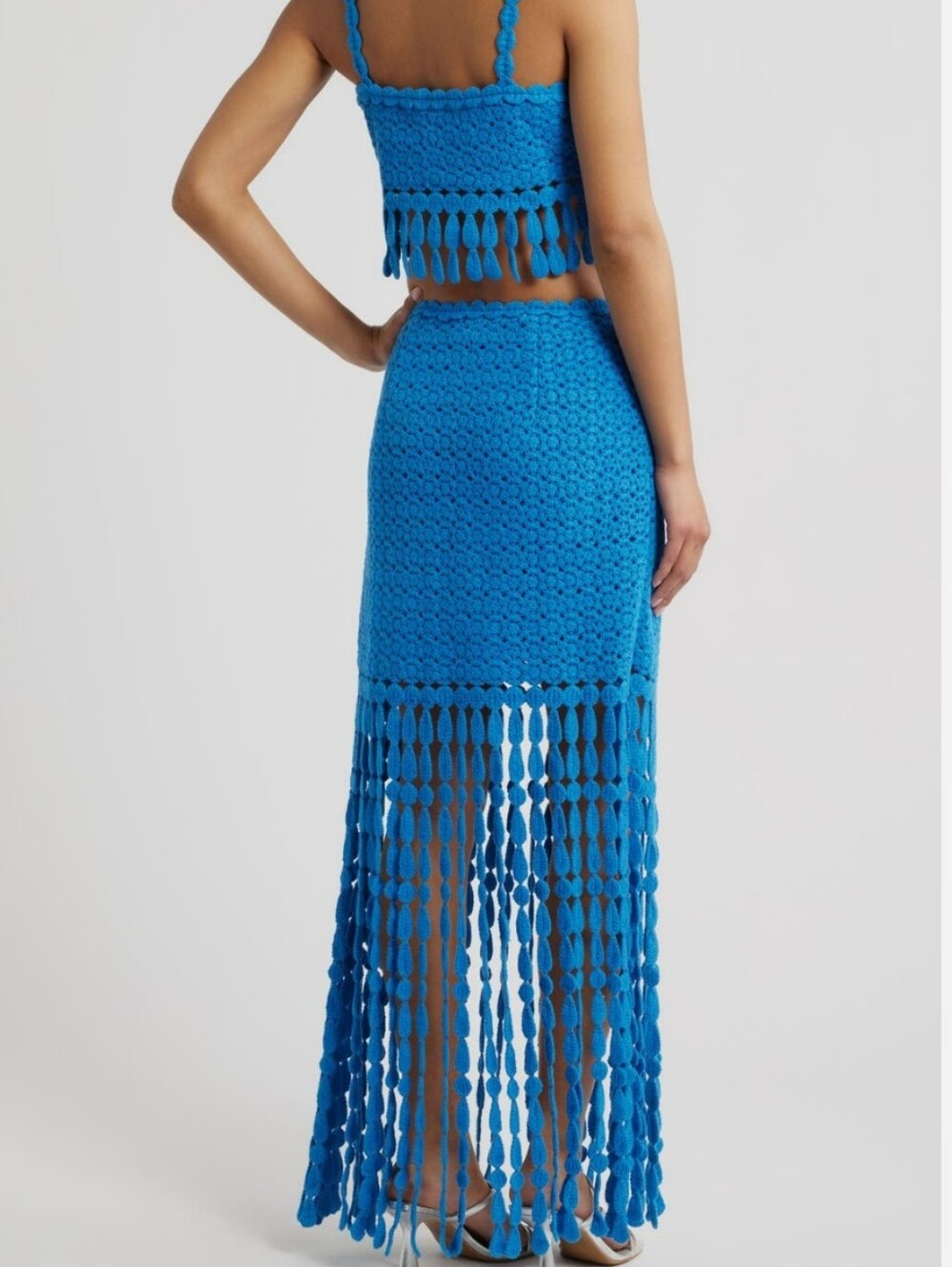 Saylor Elie two piece fringe dress - Picture 2 of 9